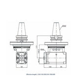 90-BT40 Output Type 90° Angle Head - Big-tools Industrial Supply Tools for Metal Cutting